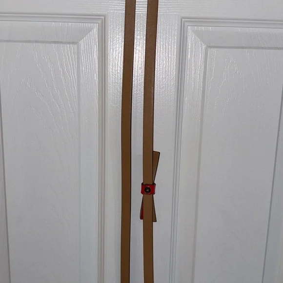 kate spade Red and Black Slim Belts display picture 3